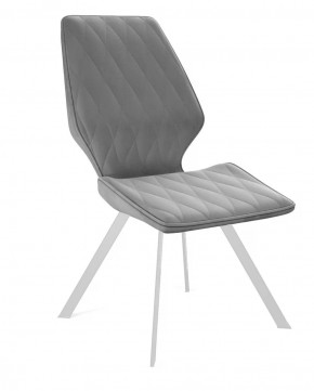 Стул DikLine 242M B22 GREY/ ножки белые в Тюмени - mebel-tymen.ru | фото