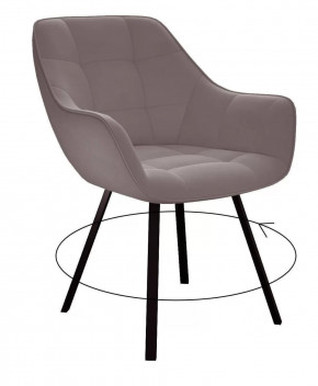 Стул DikLine 252 М поворотный, B5 LATTE, ножки черные в Тюмени - mebel-tymen.ru | фото