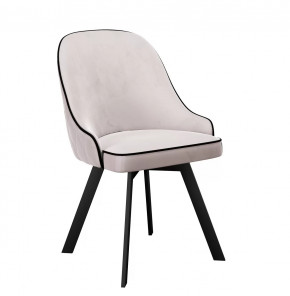 Стул DikLine 266M поворотный, E10 бежевый, ножки черные в Тюмени - mebel-tymen.ru | фото