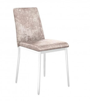 Стул DikLine 270 M02 бежевый, ножки белые в Тюмени - mebel-tymen.ru | фото