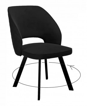 Стул DikLine 274 поворотный К21 черный, ножки черные в Тюмени - mebel-tymen.ru | фото