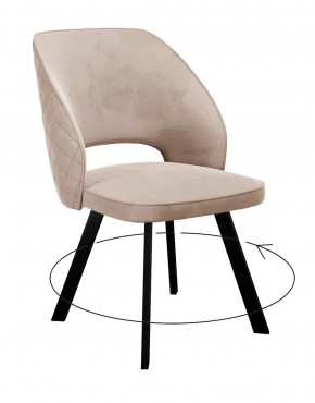 Стул DikLine 274 поворотный Z128 бежевый, ножки черные в Тюмени - mebel-tymen.ru | фото