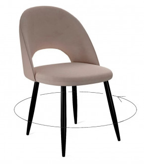 Стул DikLine 283 поворотный C43 капучино, ножки черные в Тюмени - mebel-tymen.ru | фото