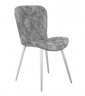 Стул DikLine 303 M13 светло-серый, ножки белые в Тюмени - mebel-tymen.ru | фото
