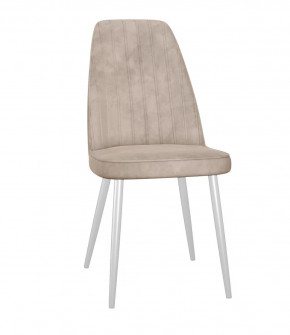 Стул DikLine 326 B03 BEIGE, ножки белые в Тюмени - mebel-tymen.ru | фото