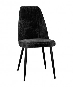 Стул DikLine 326 микровелюр M18 черный, ножки черные в Тюмени - mebel-tymen.ru | фото