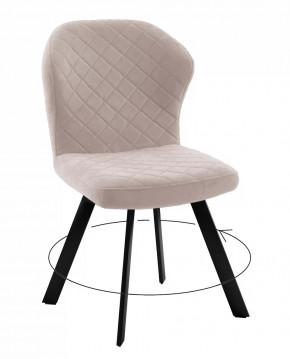 Стул DikLine 339 поворотный B03 BEIGE, ножки черные в Тюмени - mebel-tymen.ru | фото