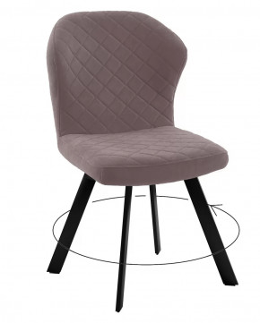 Стул DikLine 339 поворотный B5 LATTE, ножки черные в Тюмени - mebel-tymen.ru | фото