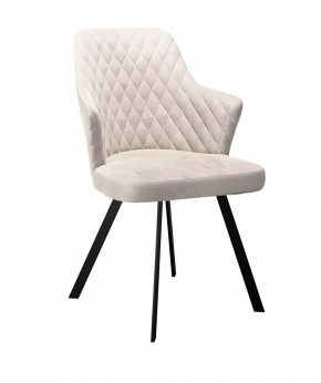 Стул DikLine 345 C103 крем, ножки черные в Тюмени - mebel-tymen.ru | фото