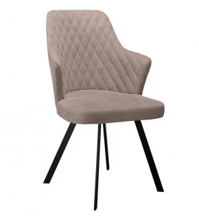 Стул DikLine 345 K4 капучино, ножки черные в Тюмени - mebel-tymen.ru | фото
