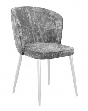 Стул DikLine 347 M13 светло-серый, ножки белые в Тюмени - mebel-tymen.ru | фото