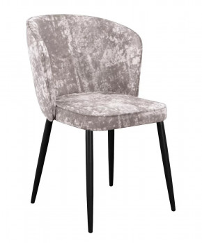 Стул DikLine 347 микровелюр M02 бежевый, ножки черные в Тюмени - mebel-tymen.ru | фото