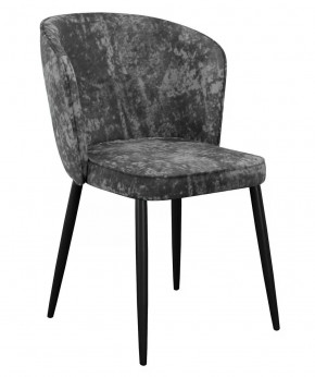 Стул DikLine 347 микровелюр M14 серый, ножки черные в Тюмени - mebel-tymen.ru | фото