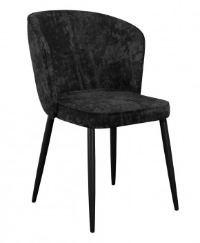Стул DikLine 347 микровелюр M18 черный, ножки черные в Тюмени - mebel-tymen.ru | фото