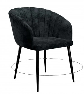 Стул DikLine 442 поворотный, M18 черный, ножки черные в Тюмени - mebel-tymen.ru | фото