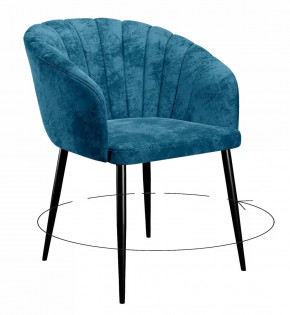 Стул DikLine 442 поворотный, M19 бирюза, ножки черные в Тюмени - mebel-tymen.ru | фото