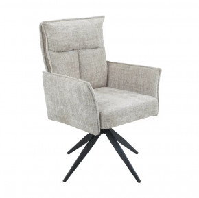 Стул DikLine 6824 тк. Бежевая 709-2, опоры черные поворотный (комплект 2 шт) в Тюмени - mebel-tymen.ru | фото