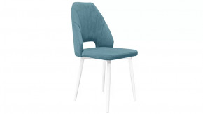 Стул «Капри» (конус Т2) Исп. 2 Белый муар, Велюр DREAM Mint (бирюзовый) в Тюмени - mebel-tymen.ru | фото