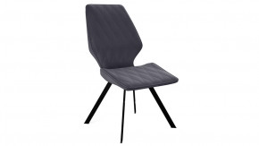 Стул «Матэо»  Черный муар, Микровелюр BRENDY Graphite в Тюмени - mebel-tymen.ru | фото