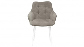 Стул «Шато» (конус Т2) Белый муар, Велюр DREAM Beige (бежевый) в Тюмени - mebel-tymen.ru | фото