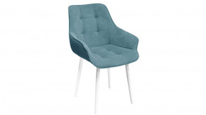 Стул «Шато» (конус Т2) Белый муар, Велюр DREAM Mint (бирюзовый) в Тюмени - mebel-tymen.ru | фото