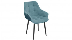 Стул «Шато» (конус Т2) Черный муар, Велюр DREAM Mint (бирюзовый) в Тюмени - mebel-tymen.ru | фото