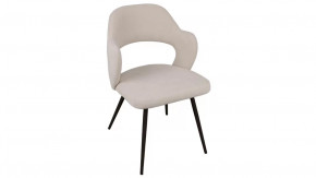 Стул «Сиэтл» Черный муар, Велюр DREAM Beige (бежевый) в Тюмени - mebel-tymen.ru | фото