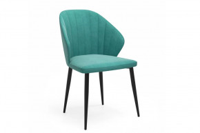 Стул ЭНЗО, велюр Ultra Mint (мятный), металл черный (4шт) в Тюмени - mebel-tymen.ru | фото