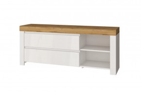 TAURUS, Тумба RTV 2S2N БЕЛЫЙ /ДУБ ВОТАН в Тюмени - mebel-tymen.ru | фото