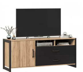 Техно ЛД.678020.000 Тумба под ТВ (Дуб Золотой/Чёрный) в Тюмени - mebel-tymen.ru | фото