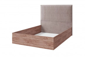 ТОСКАНА-спальня Кровать (с/м 1600*2000мм) (б/основания), дуб табачный, ткань Модус 02 НШ в Тюмени - mebel-tymen.ru | фото