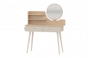 Трюмо 4-25914 (ш1000*г456*в1310мм), ЛДСП Дуб сонома/Кашемир серый в Тюмени - mebel-tymen.ru | фото