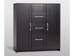 Тумба 2 двери и 4 ящика Сириус 117х123 Дуб Венге в Тюмени - mebel-tymen.ru | фото