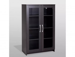 Тумба 2 двери со стеклом Сириус 78х123 Дуб Венге в Тюмени - mebel-tymen.ru | фото