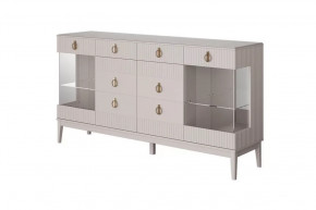 Тумба-бар 4 двери-2 ящика Фарго Персидский жемчуг/Лак Льняной в Тюмени - mebel-tymen.ru | фото