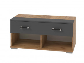 Тумба без подушки Бостон Секция-8 Дуб Вотан/Антрацит в Тюмени - mebel-tymen.ru | фото