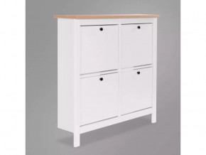 Тумба для обуви 113х108 Сага белая/ясень в Тюмени - mebel-tymen.ru | фото