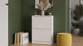 Тумба для обуви «Хилтон» Исп.2 Белый снег, Белый матовый в Тюмени - mebel-tymen.ru | фото