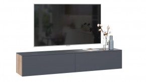 Тумба для теле- и радиоаппаратуры «Порто» Яблоня Беллуно, Графит софт в Тюмени - mebel-tymen.ru | фото