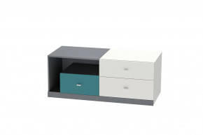 Тумба Клео Т-1, 1200 мм, графит, миндаль, океан Диал в Тюмени - mebel-tymen.ru | фото