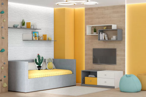 Тумба Клео Т-1, 1200 мм, графит, миндаль, солнечный Диал в Тюмени - mebel-tymen.ru | фото