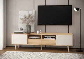 Тумба многофункциональная 6-56031 Дуб Крафт Золотой/Кашемир Серый в Тюмени - mebel-tymen.ru | фото