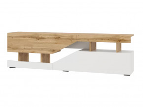 Тумба под ТВ Дубай Секция-4 Белый жемчуг/Дуб Вотан в Тюмени - mebel-tymen.ru | фото