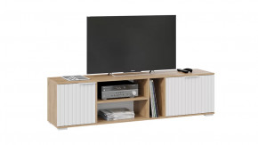 Тумба под ТВ «Хилтон» Дуб Крафт золотой, Белый матовый в Тюмени - mebel-tymen.ru | фото