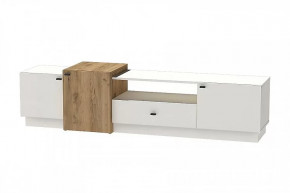 Тумба под ТВ Квадро Т-1 Миндаль/Дуб крафт Диал в Тюмени - mebel-tymen.ru | фото