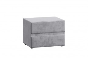 Тумба прикроватная Ester в обивке велюр Onix 13 серый в Тюмени - mebel-tymen.ru | фото