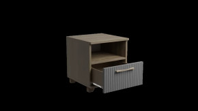 Тумба прикроватная Копенгаген с ящиком (Дуб Самдал/Серый графит) в Тюмени - mebel-tymen.ru | фото