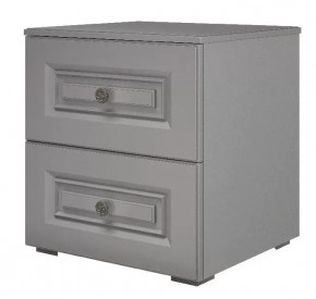Тумба прикроватная Олимп 2 ящика Серый шифер/Антрацит в Тюмени - mebel-tymen.ru | фото