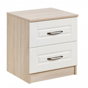 Тумба прикроватная Оливия Дуб Сонома/Белое дерево в Тюмени - mebel-tymen.ru | фото