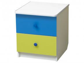 Тумба прикроватная Радуга Лайм-Синий в Тюмени - mebel-tymen.ru | фото